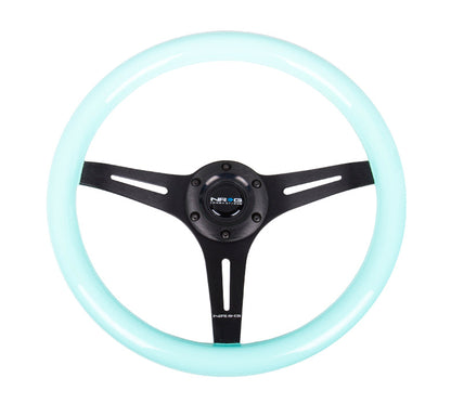 NRG 350MM 1.5" DEEP DISH WOOD GRAIN STEERING WHEEL