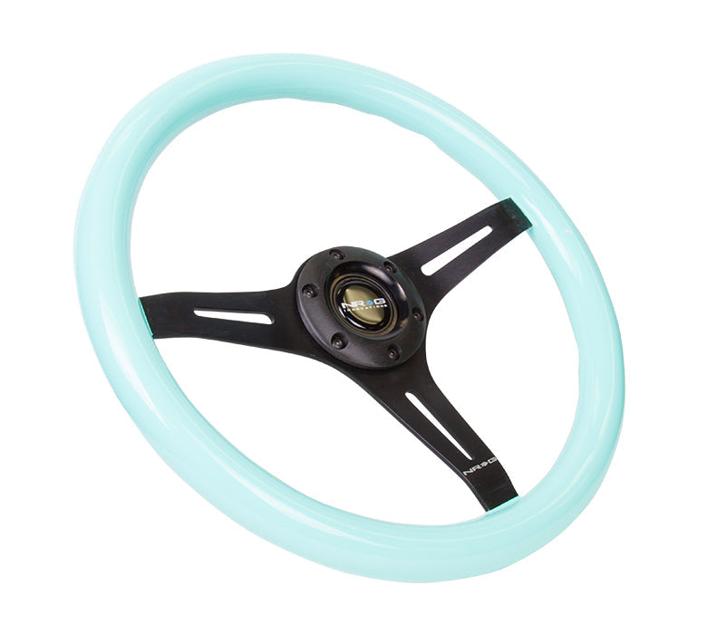 NRG 350MM 1.5" DEEP DISH WOOD GRAIN STEERING WHEEL