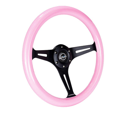 NRG 350MM 1.5" DEEP DISH WOOD GRAIN STEERING WHEEL