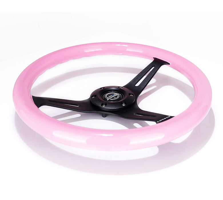 NRG 350MM 1.5" DEEP DISH WOOD GRAIN STEERING WHEEL