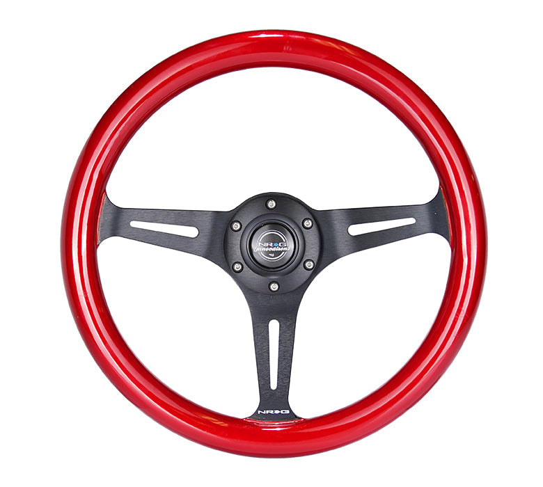 NRG 350MM 1.5" DEEP DISH WOOD GRAIN STEERING WHEEL