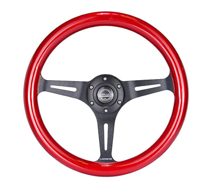 NRG 350MM 1.5" DEEP DISH WOOD GRAIN STEERING WHEEL