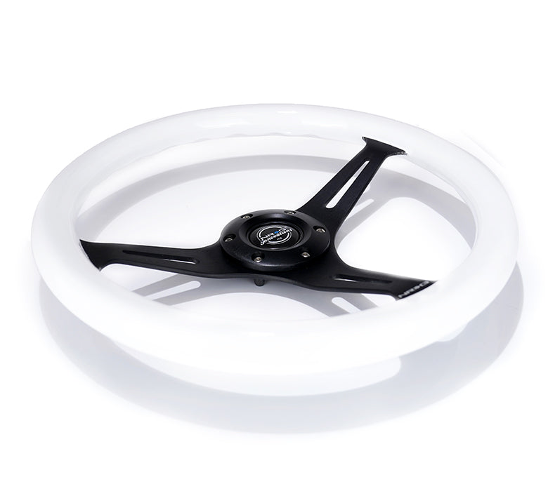 NRG 350MM 1.5" DEEP DISH WOOD GRAIN STEERING WHEEL