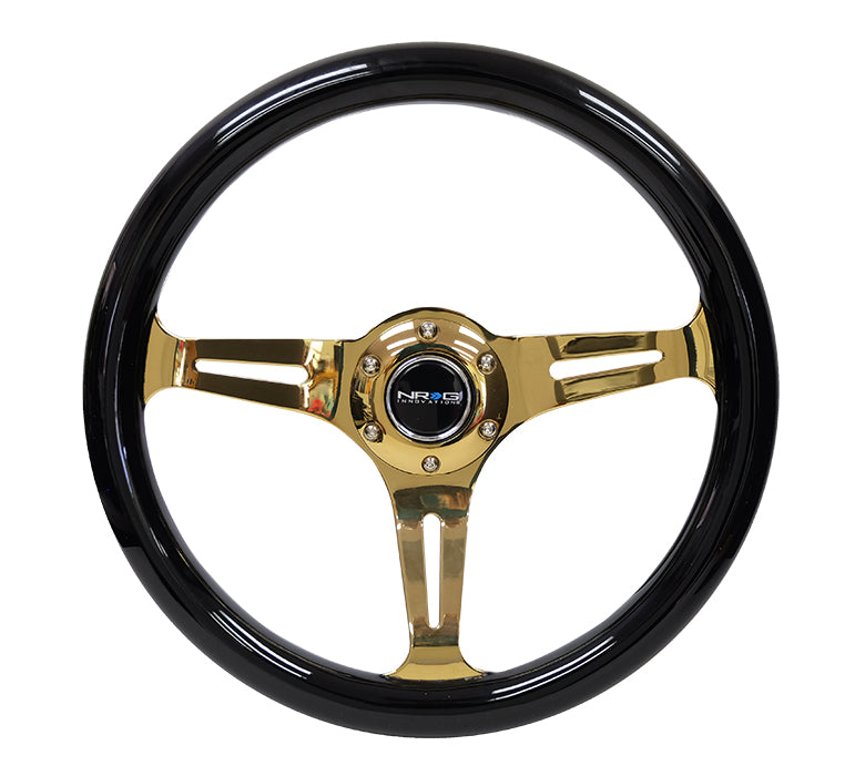 NRG 350MM 1.5" DEEP DISH WOOD GRAIN STEERING WHEEL