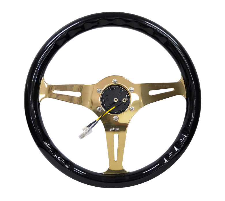 NRG 350MM 1.5" DEEP DISH WOOD GRAIN STEERING WHEEL