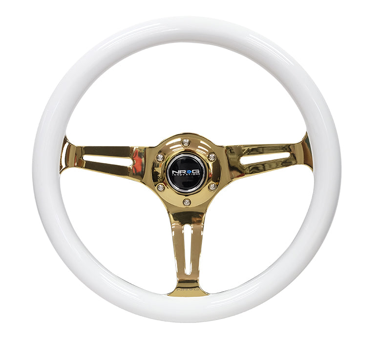 NRG 350MM 1.5" DEEP DISH WOOD GRAIN STEERING WHEEL