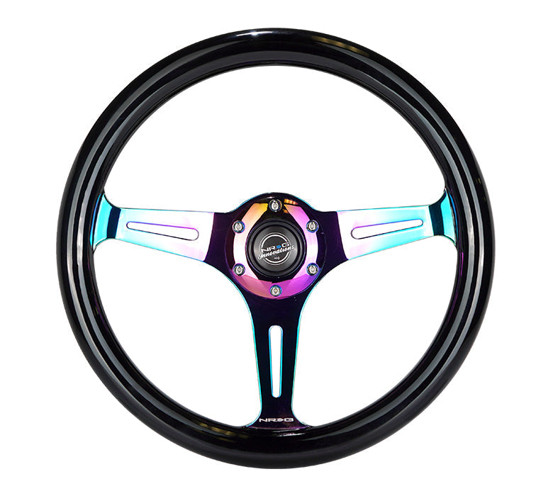 NRG 350MM 1.5" DEEP DISH WOOD GRAIN STEERING WHEEL