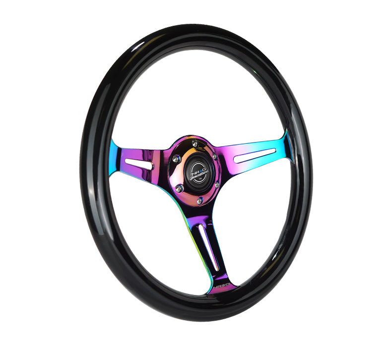 NRG 350MM 1.5" DEEP DISH WOOD GRAIN STEERING WHEEL