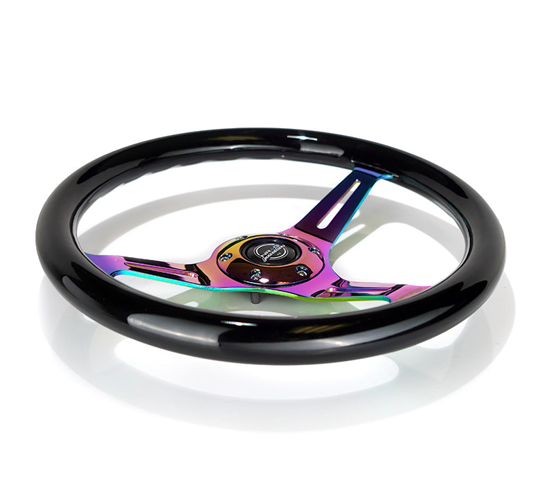NRG 350MM 1.5" DEEP DISH WOOD GRAIN STEERING WHEEL