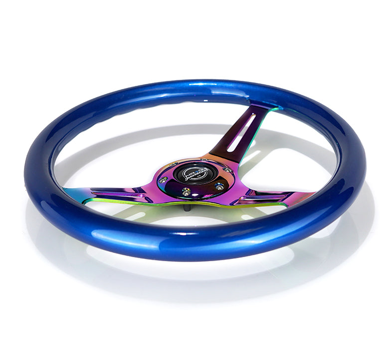 NRG 350MM 1.5" DEEP DISH WOOD GRAIN STEERING WHEEL