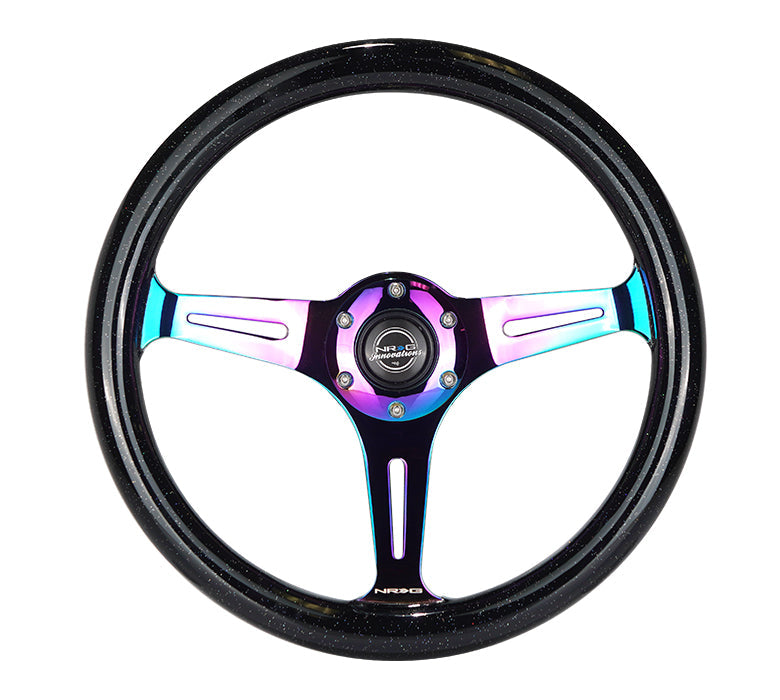 NRG 350MM 1.5" DEEP DISH WOOD GRAIN STEERING WHEEL
