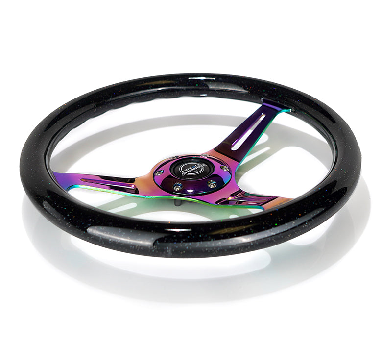 NRG 350MM 1.5" DEEP DISH WOOD GRAIN STEERING WHEEL