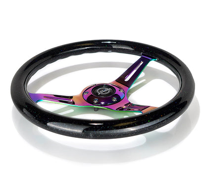 NRG 350MM 1.5" DEEP DISH WOOD GRAIN STEERING WHEEL