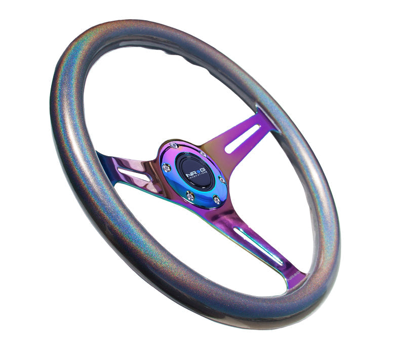 NRG 350MM 1.5" DEEP DISH WOOD GRAIN STEERING WHEEL