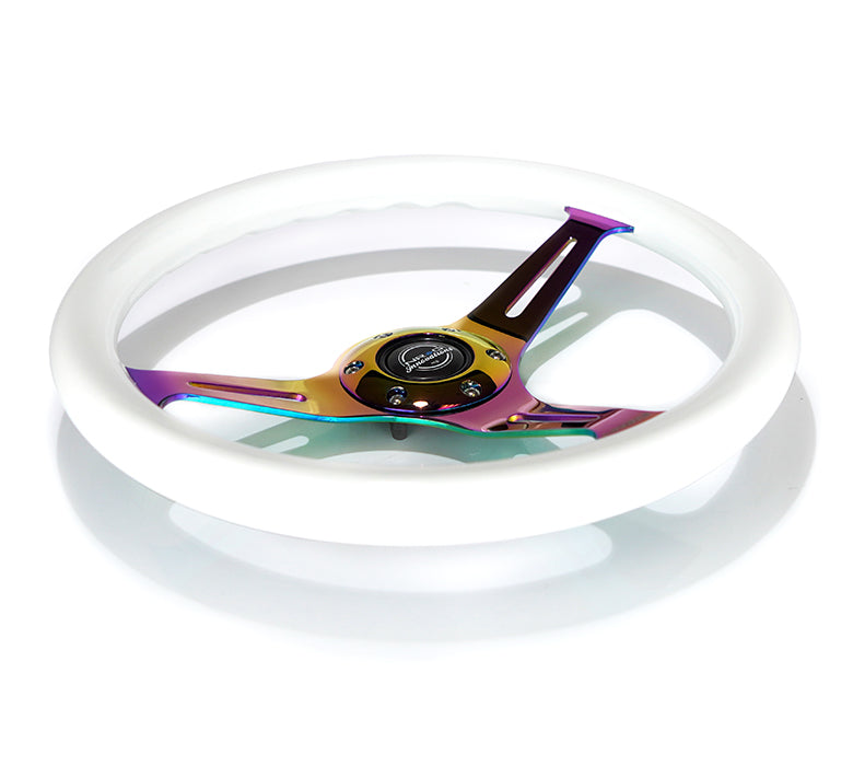 NRG 350MM 1.5" DEEP DISH WOOD GRAIN STEERING WHEEL