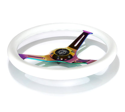 NRG 350MM 1.5" DEEP DISH WOOD GRAIN STEERING WHEEL
