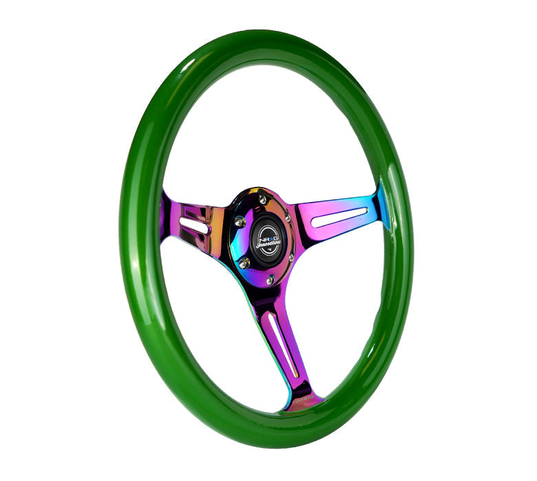 NRG 350MM 1.5" DEEP DISH WOOD GRAIN STEERING WHEEL