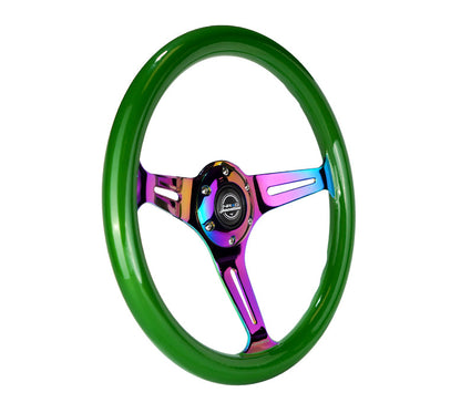 NRG 350MM 1.5" DEEP DISH WOOD GRAIN STEERING WHEEL
