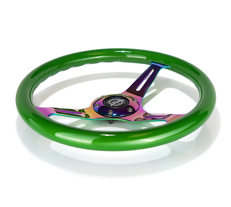 NRG 350MM 1.5" DEEP DISH WOOD GRAIN STEERING WHEEL