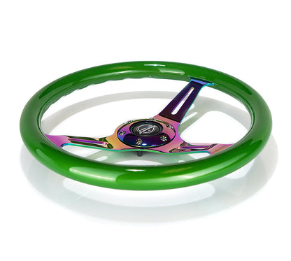 NRG 350MM 1.5" DEEP DISH WOOD GRAIN STEERING WHEEL