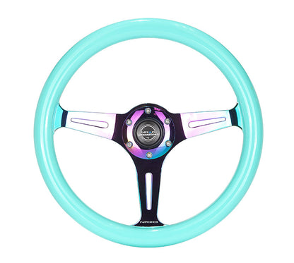 NRG 350MM 1.5" DEEP DISH WOOD GRAIN STEERING WHEEL