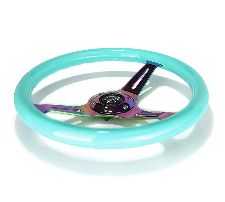 NRG 350MM 1.5" DEEP DISH WOOD GRAIN STEERING WHEEL