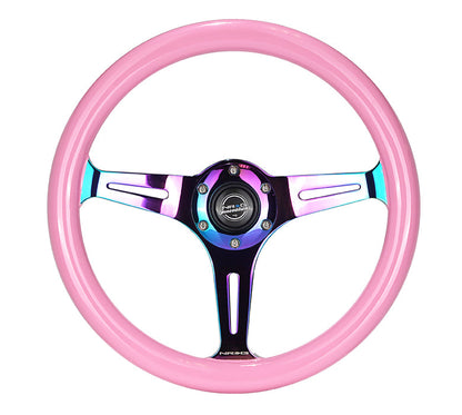 NRG 350MM 1.5" DEEP DISH WOOD GRAIN STEERING WHEEL