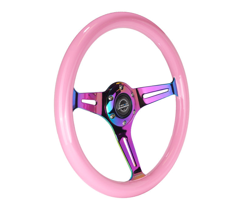 NRG 350MM 1.5" DEEP DISH WOOD GRAIN STEERING WHEEL