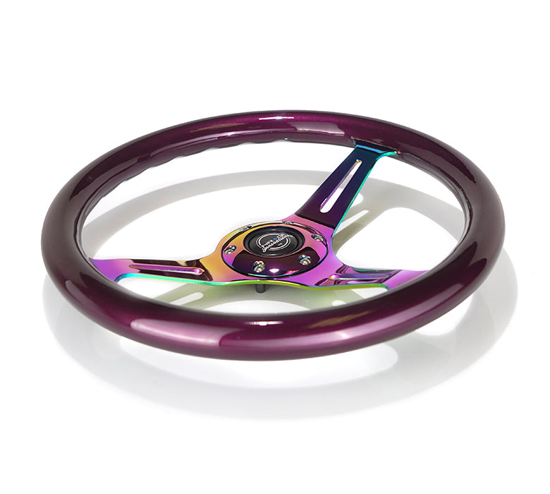 NRG 350MM 1.5" DEEP DISH WOOD GRAIN STEERING WHEEL