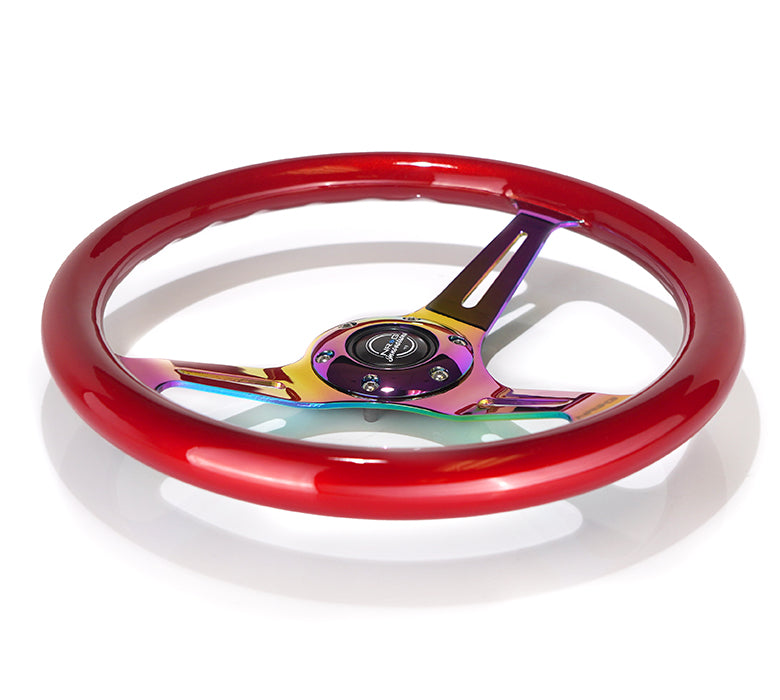 NRG 350MM 1.5" DEEP DISH WOOD GRAIN STEERING WHEEL