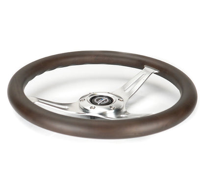NRG 350MM 1.5" DEEP DISH WOOD GRAIN STEERING WHEEL