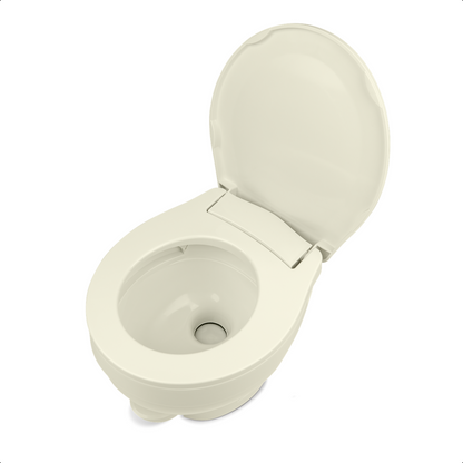 Thetford | Aqua-Magic VI Low RV Toilet with Foot Flush | 31834 | Parchment