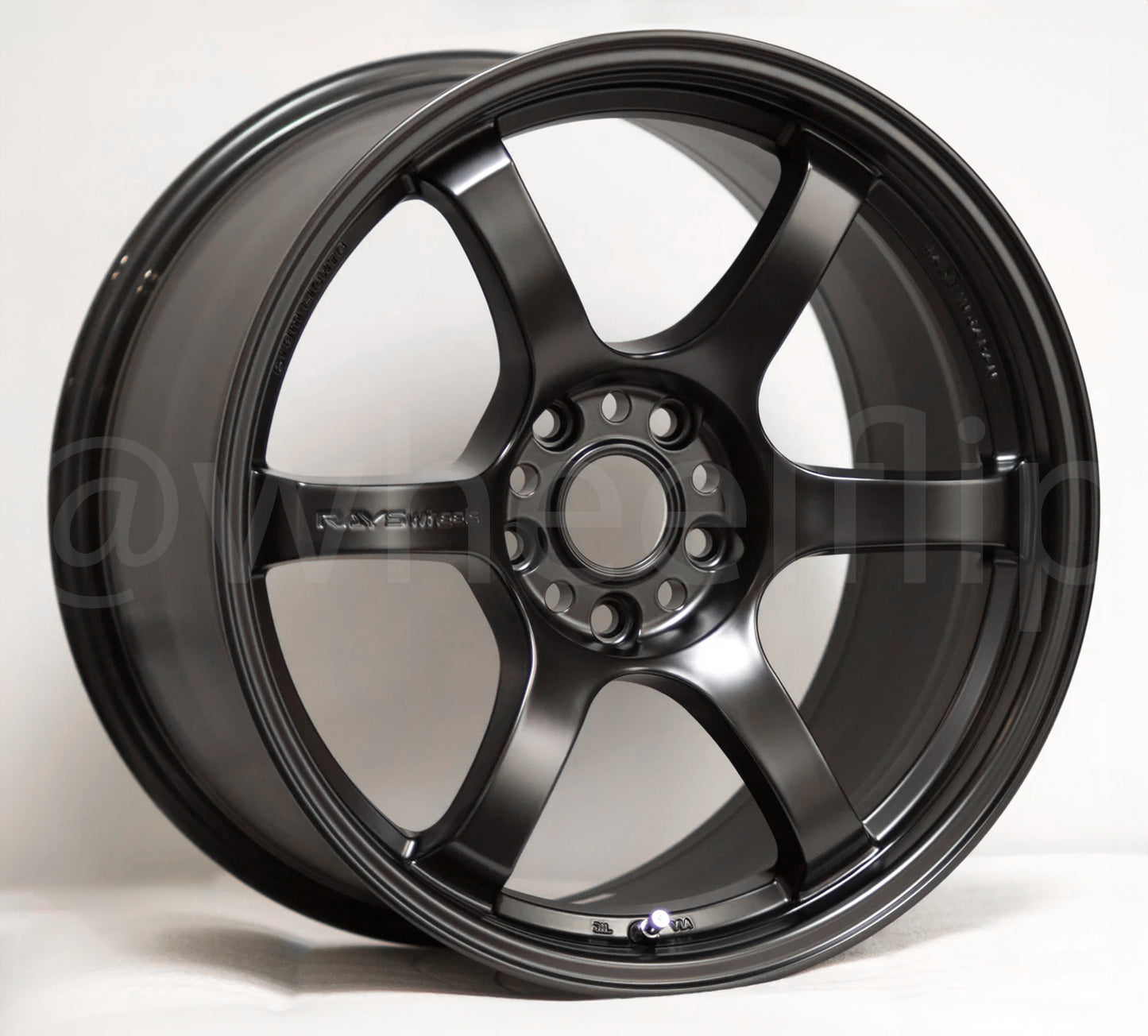 Gram Lights 57DR 18x9.5 +38 5x114.3 Semi Gloss Black (SET)