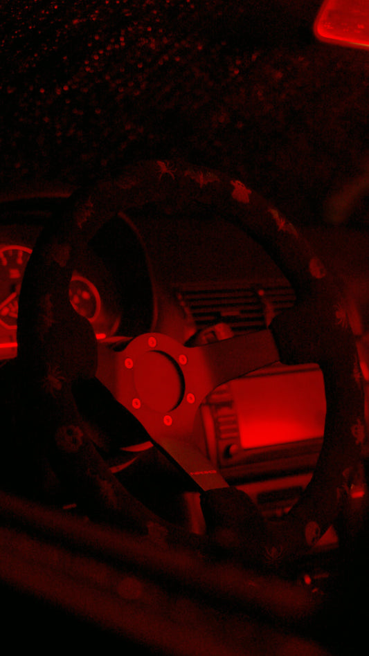 NRG 350MM 3" DEEP DISH SPOOKY STEERING WHEEL SUEDE