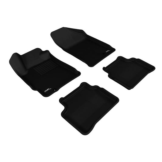 3D MAXpider KAGU 1st & 2nd Row Floormats - Black | 2007-2012 Nissan Altima (L1NS06201509)