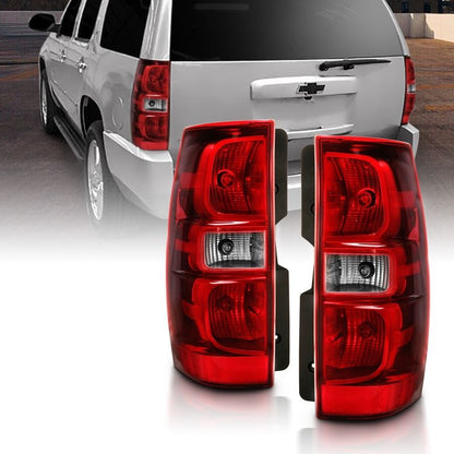 ANZO Tail Light Assembly Red/Clear Lens OE Replacement | Chevy Tahoe (07-14) (311304)