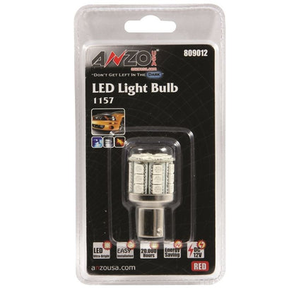 ANZO USA LED Bulbs Universal LED 1157 Red - 28 LEDs 1 3/4in Tall (809012)