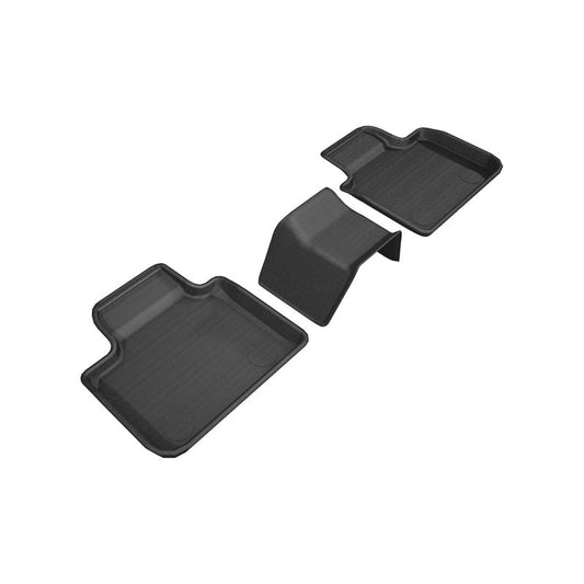 3D MAXpider KAGU 2nd Row Floormats - Black | 2018-2019 BMW 6 Series Gran Turismo (L1BM09121509)