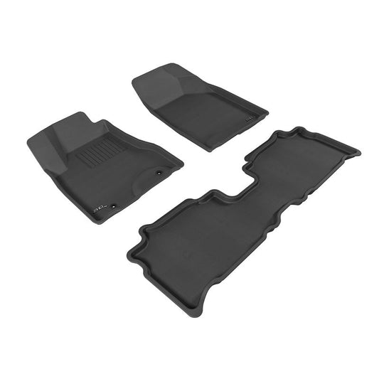 3D MAXpider KAGU 1st & 2nd Row Floormats - Black | 2004-2009 Lexus RX (L1LX03901509)