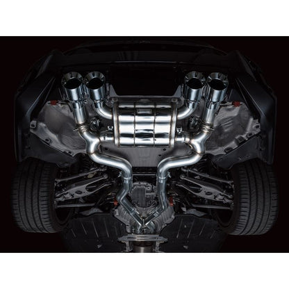 AWE Tuning SwitchPath Edition Exhaust Chrome Silver Tips for 23-24 BMW G87 M2 (3025-42487)