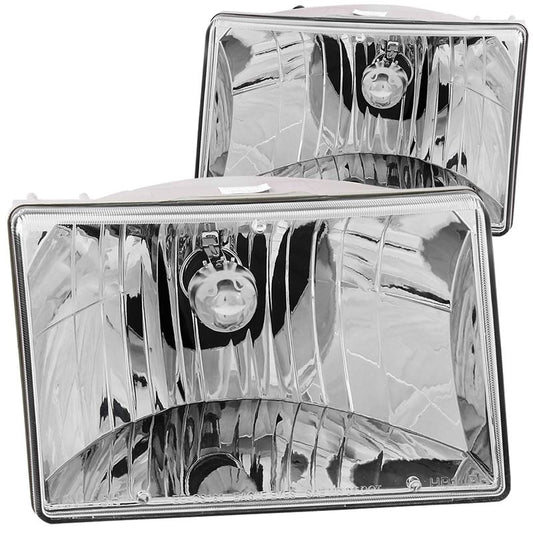 ANZO USA 1993-1998 Jeep Grand Cherokee Crystal Headlights Chrome (111066)
