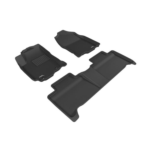 3D MAXpider KAGU 1st & 2nd Row Floormats - Black | 2016-2018 Toyota RAV4 Hybrid (L1TY20801509)