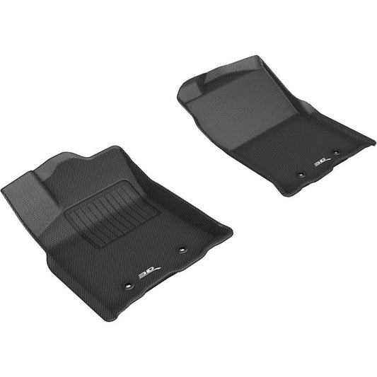 3D MAXpider KAGU 1st Row Floormat - Black | 2018-2020 Toyota Tacoma Access/Double Cab (L1TY24911509)