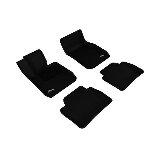 3D MAXpider KAGU 1st & 2nd Row Floormats - Black | 2012-2018 BMW 3 Series F30 (L1BM03701509)