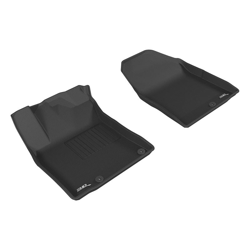 3D MAXpider KAGU 1st Row Floormat - Black | 2017-2019 Hyundai/Kia Ioniq/Niro (L1HY07811509)