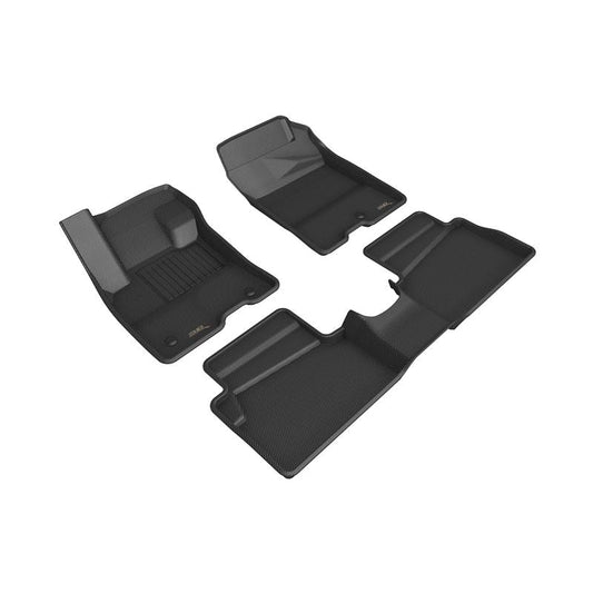 3D MAXpider KAGU 1st & 2nd Row Floormat - Black | 2022 Ford Maverick Hybrid (L1FR14401509)