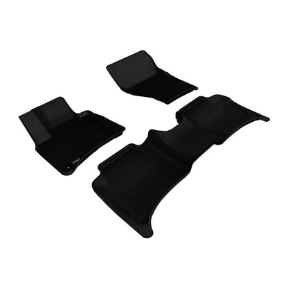 3D MAXpider KAGU 1st & 2nd Row Floormats - Black | 2011-2017 Volkswagen Touareg (L1VW05401509)