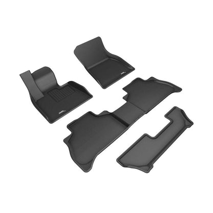 3D MAXpider KAGU Floormat Complete Set - Black | 19-23 BMW X5 (G05) 7-Passenger (L1BM10701509)