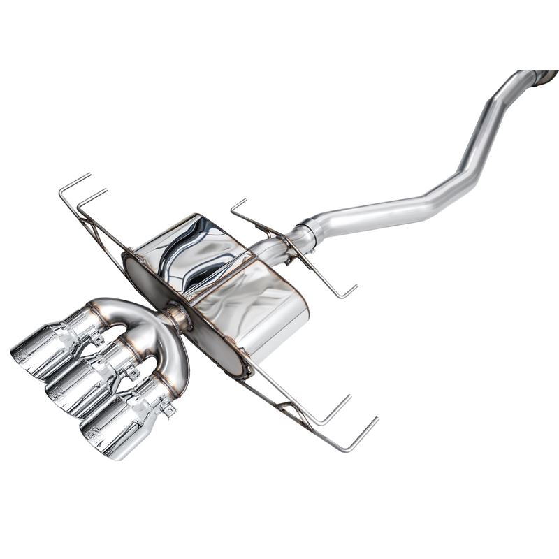 AWE Tuning Touring Edition Exhaust w/ Triple Chrome Silver Tips for 2024 Acura Integra Type S DE5 FWD (3015-52335)