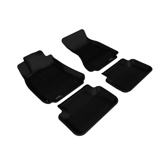 3D MAXpider KAGU 1st & 2nd Row Floormats - Black | 2009-2016 Audi A4/S4/RS4 (L1AD02701509)